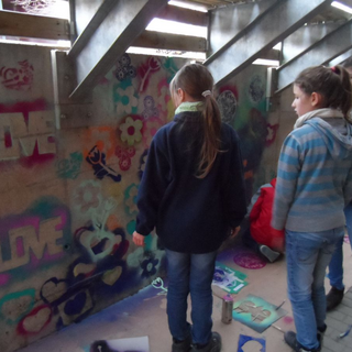 grafitti-4 Montessori-Schulzentrum Leipzig - Neuigkeiten - Sprühen bis zum „Geht nicht mehr“